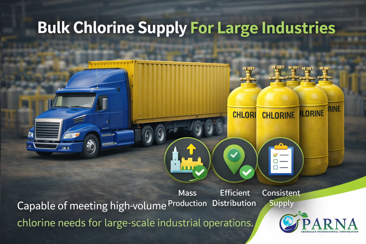 Bulk Chlorine Supply For Large Industries