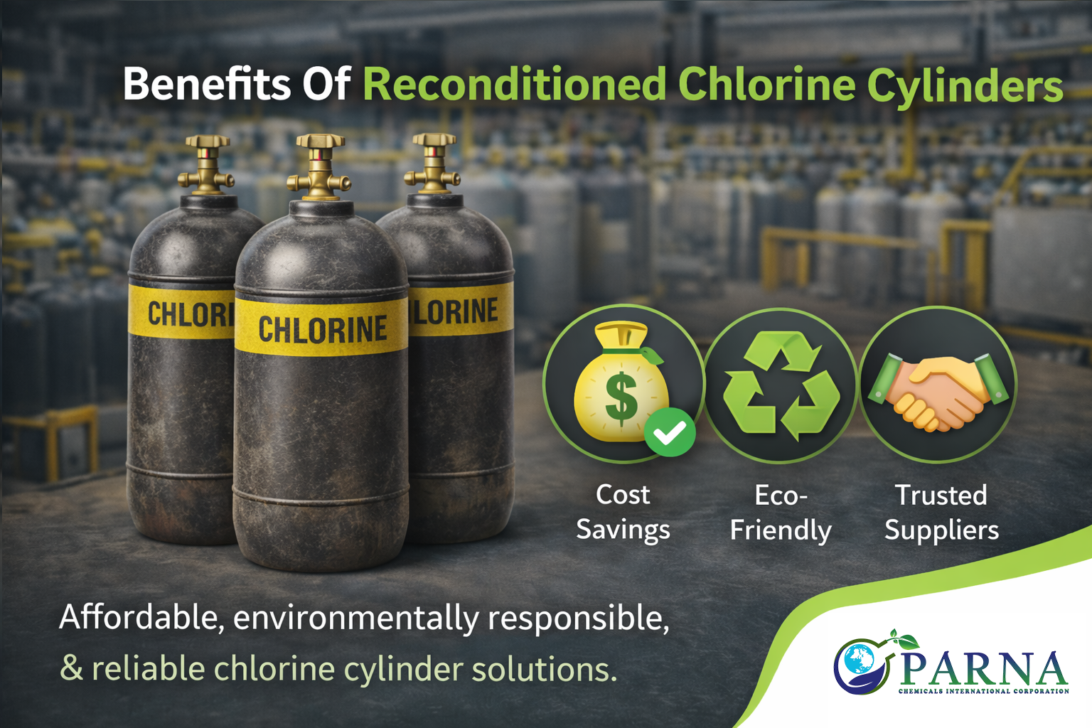 Benefits Of Reconditioned Chlorine Cylinders